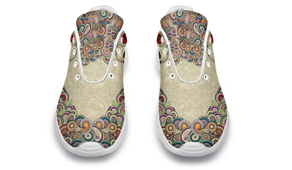 Beige Mandala And Skull