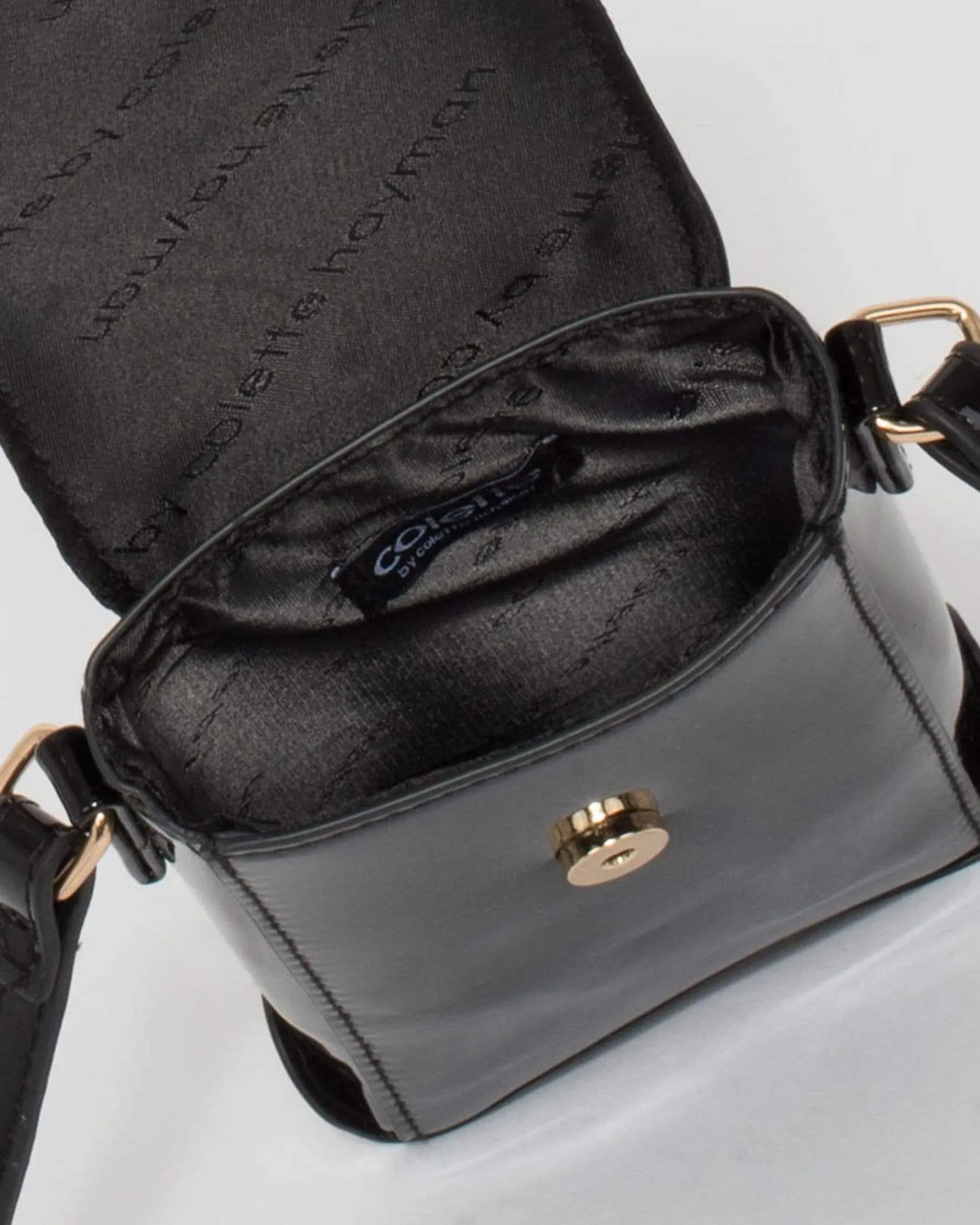 Black Mobile Crossbody Bag