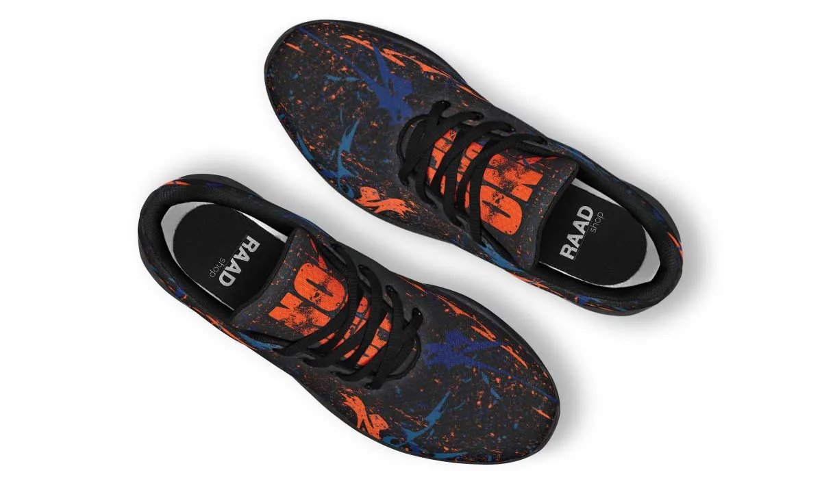 Blue Orange Funky Pattern