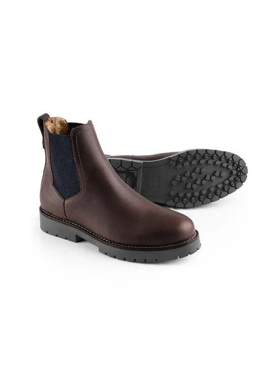 Boudica mahogany leather Ankle Boots