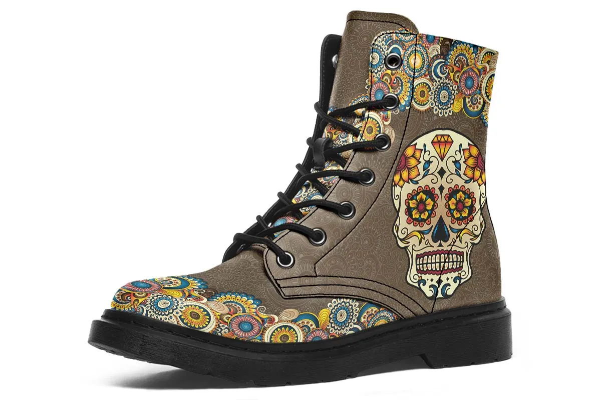 Brown Mandala Skull