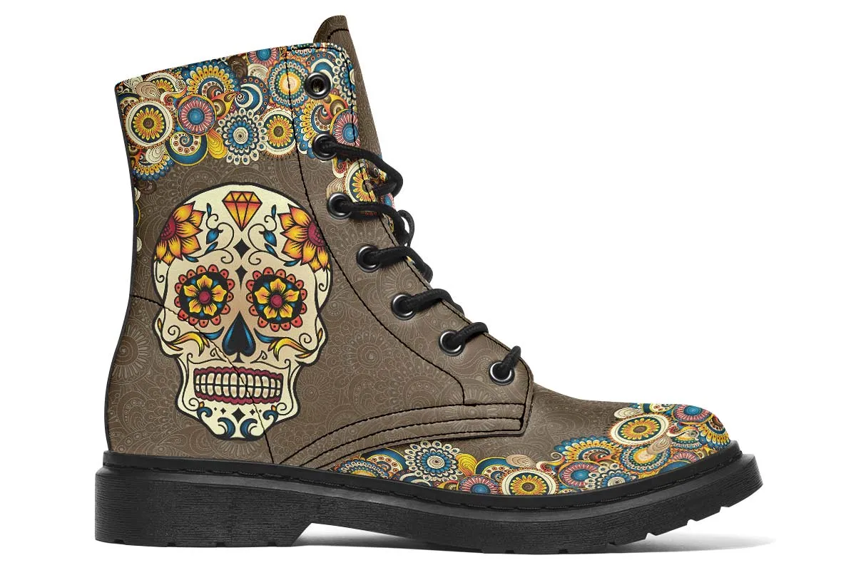 Brown Mandala Skull