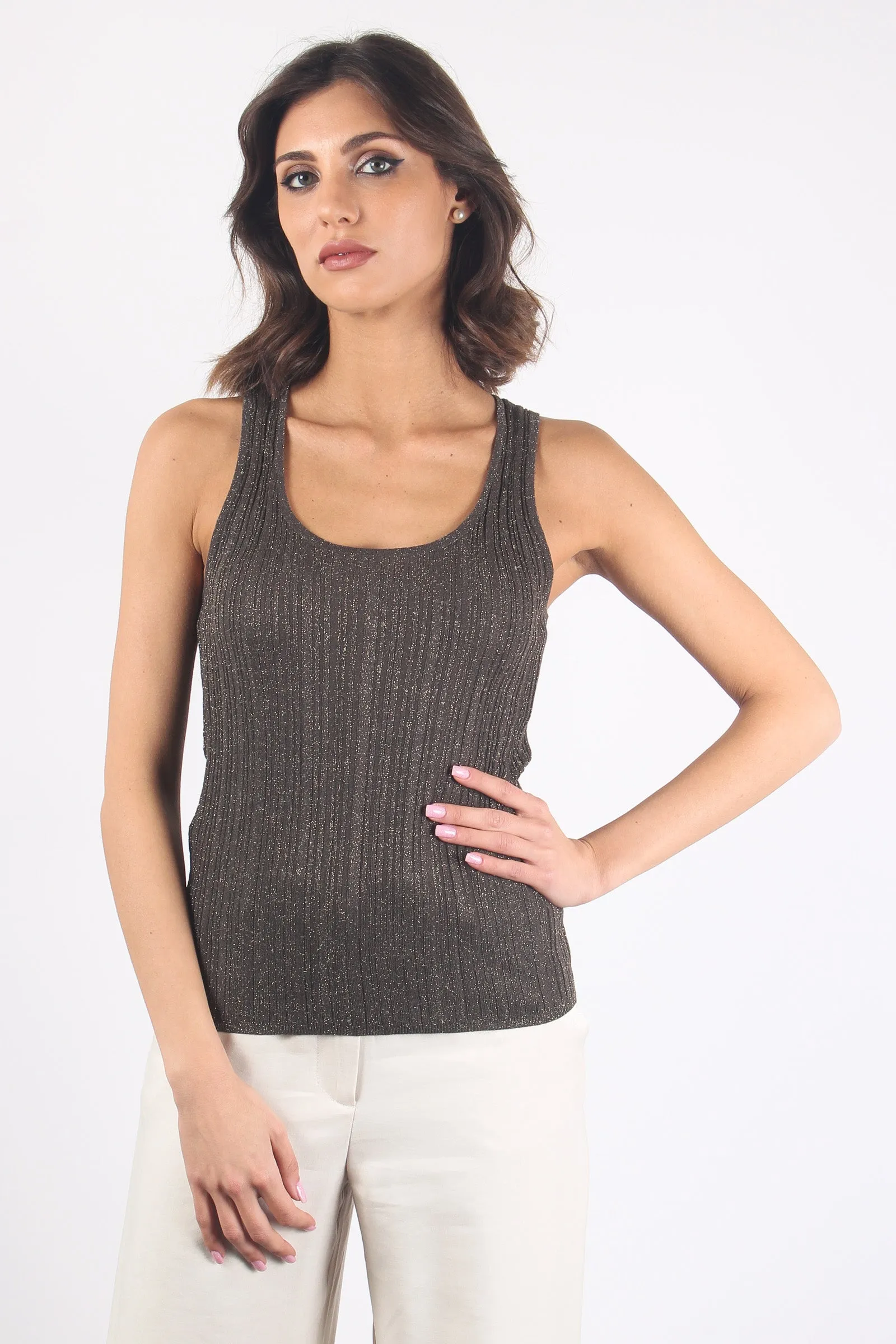 Canotta Lurex Canettata Olivander