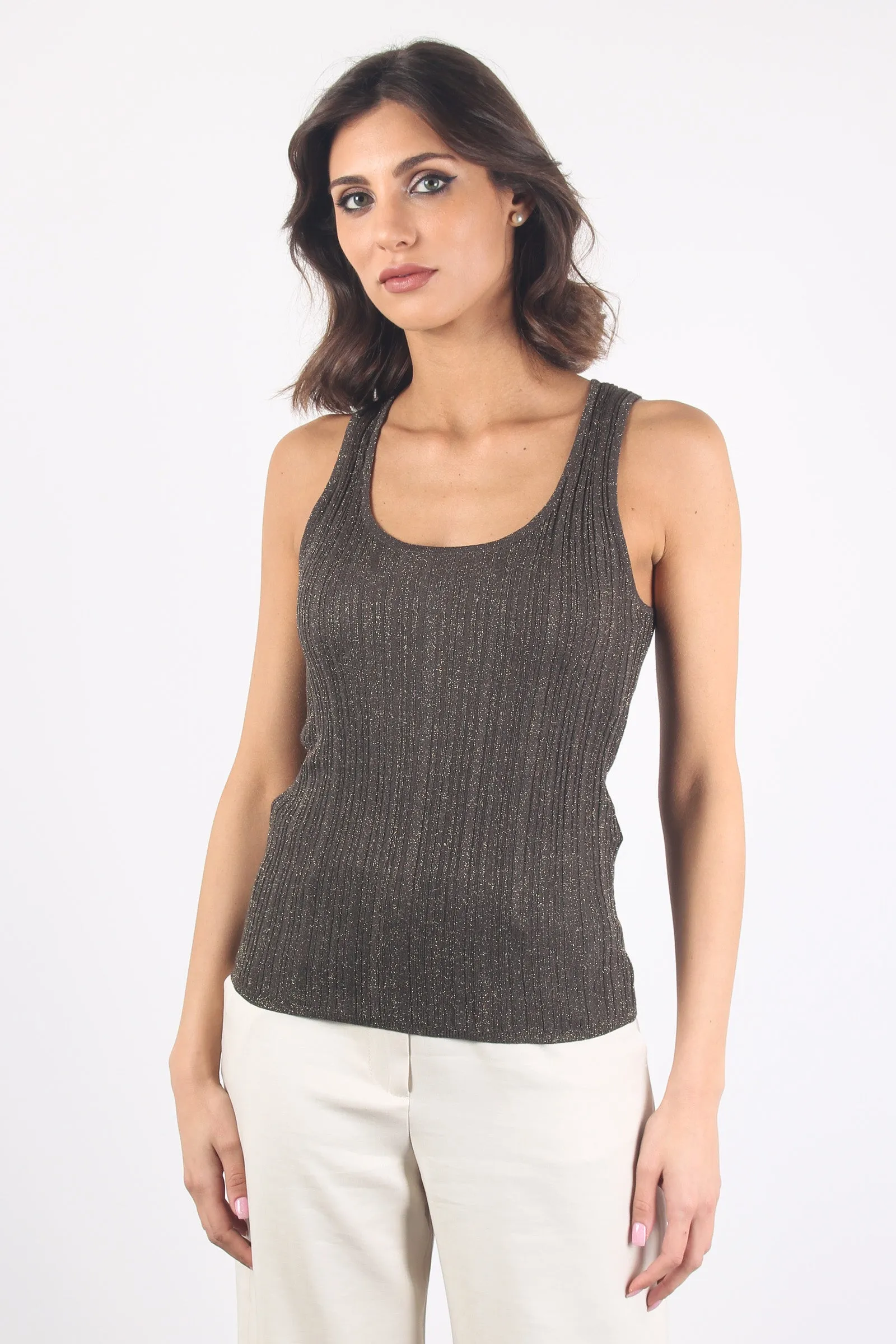 Canotta Lurex Canettata Olivander