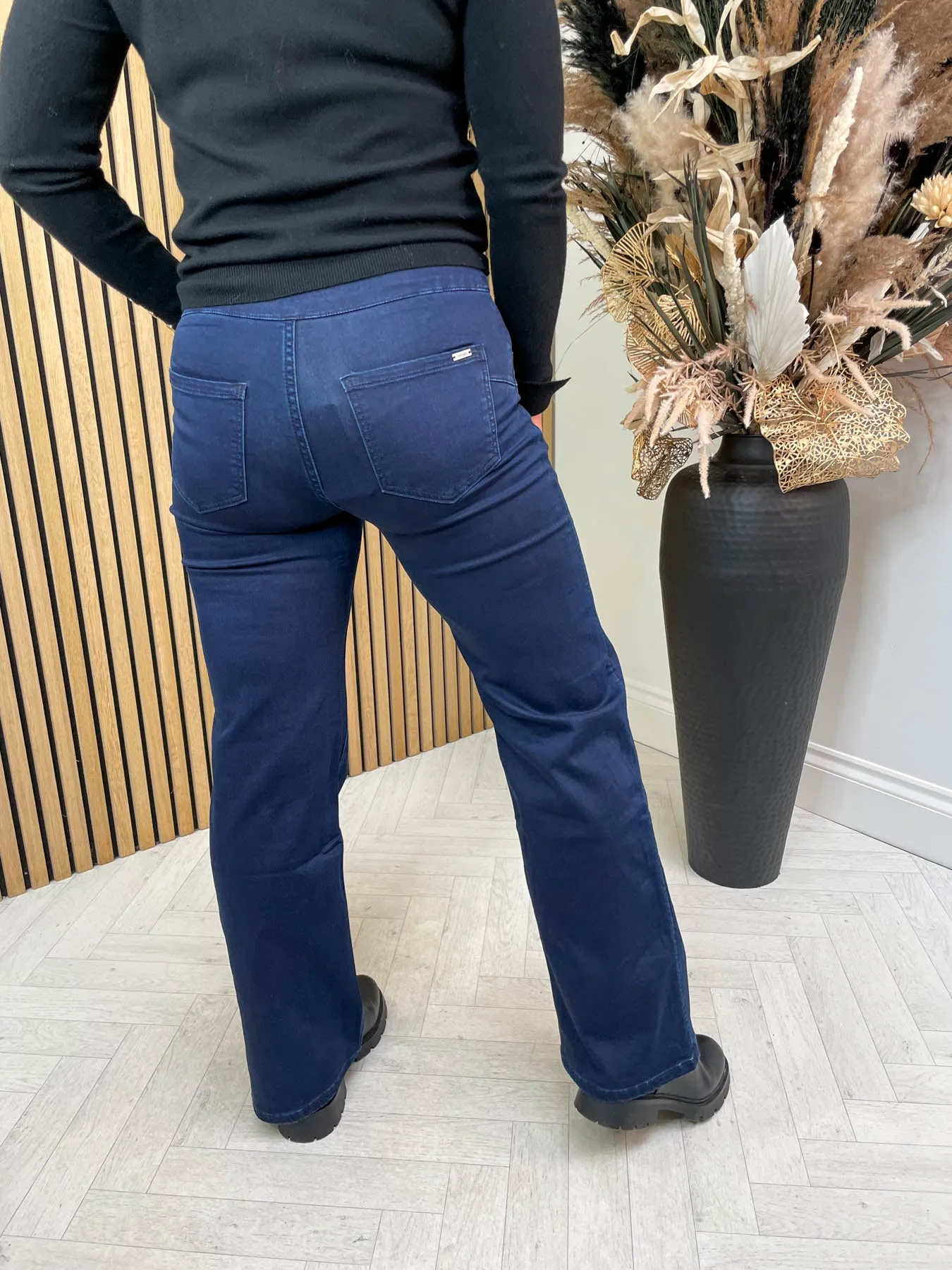 Cher Jean Wide Leg - Navy