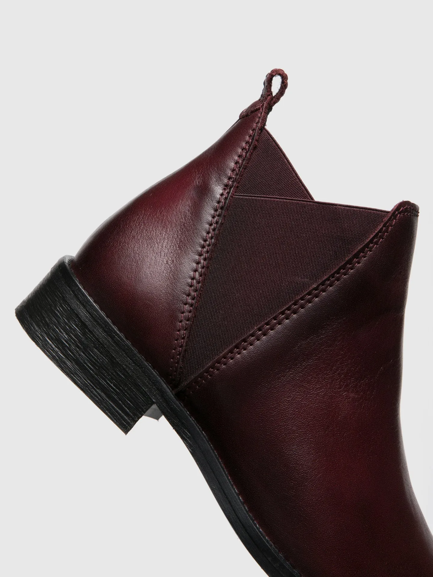 Crimson Elasticated Ankle Boots