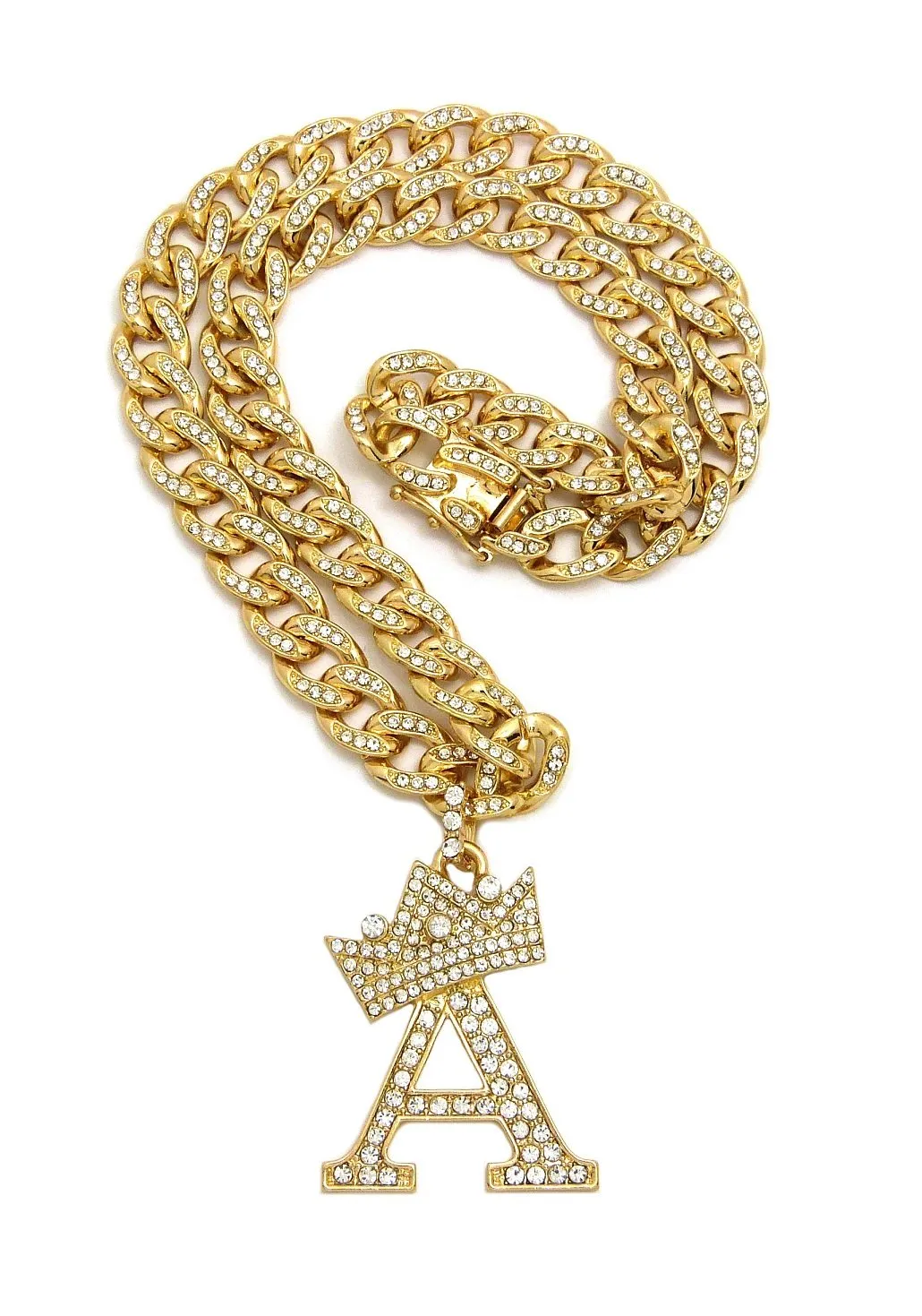 Crown Letter on Bling C Link (Gold)