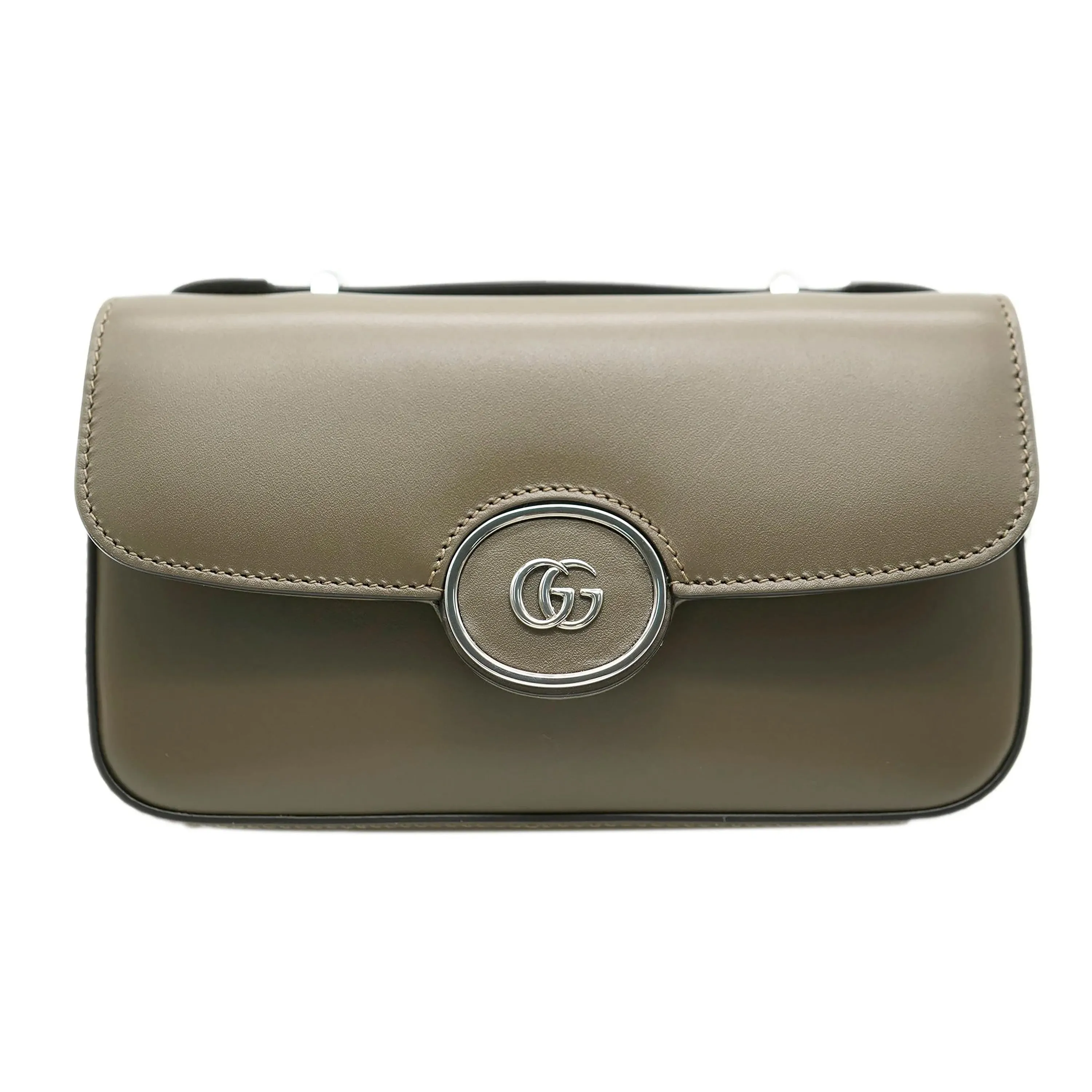 Dark Green Smooth Calfskin Mini Petite GG Bag