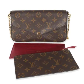 Fuchsia Monogram Canvas Félicie Pochette