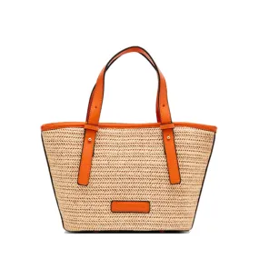 LOUENHIDE HAYMAN BAG STRAW/ORANGE