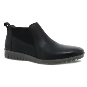 Louisa - Black Burnished Calf Boot - 9143-507800