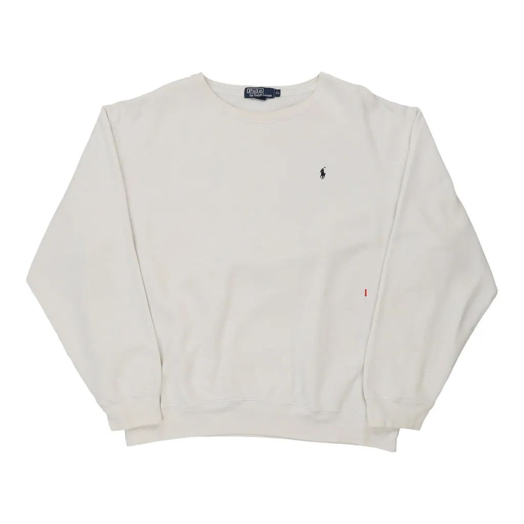 Made in USA Champion Sweatshirt - XL White Cotton Blend