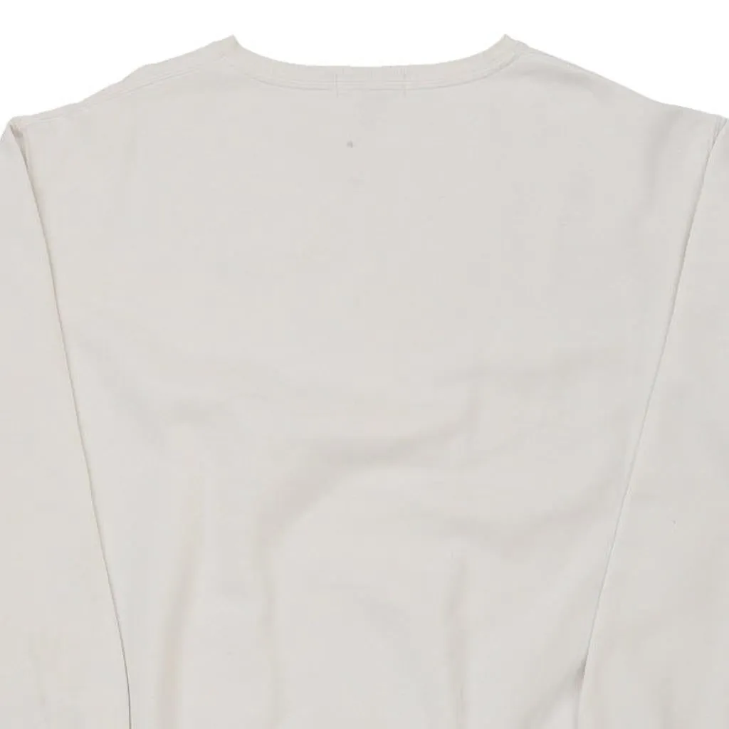 Made in USA Champion Sweatshirt - XL White Cotton Blend