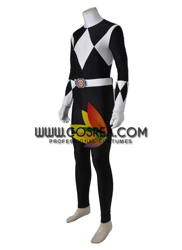 Mighty Morphin Power Rangers Black Ranger Cosplay Costume
