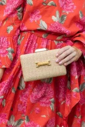 MIMI STRAW CLUTCH