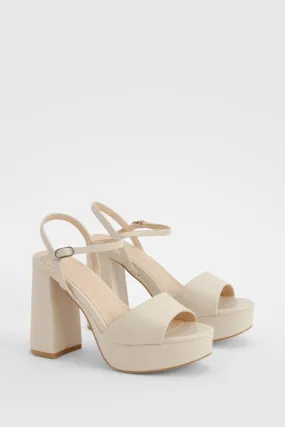 Open Toe Platform Heels