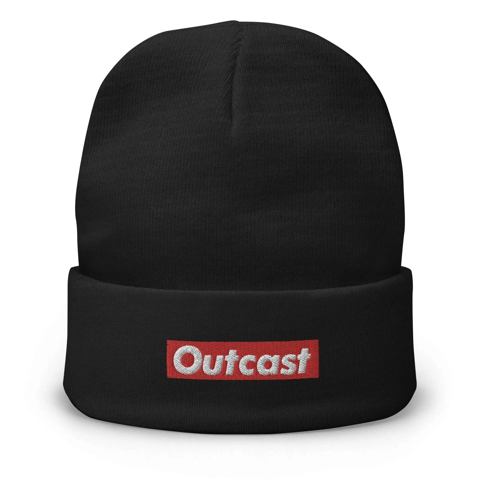 Outcast Box Beanie Hat | Black