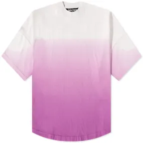 Palm Angels Gradient Logo T-ShirtPurple & White