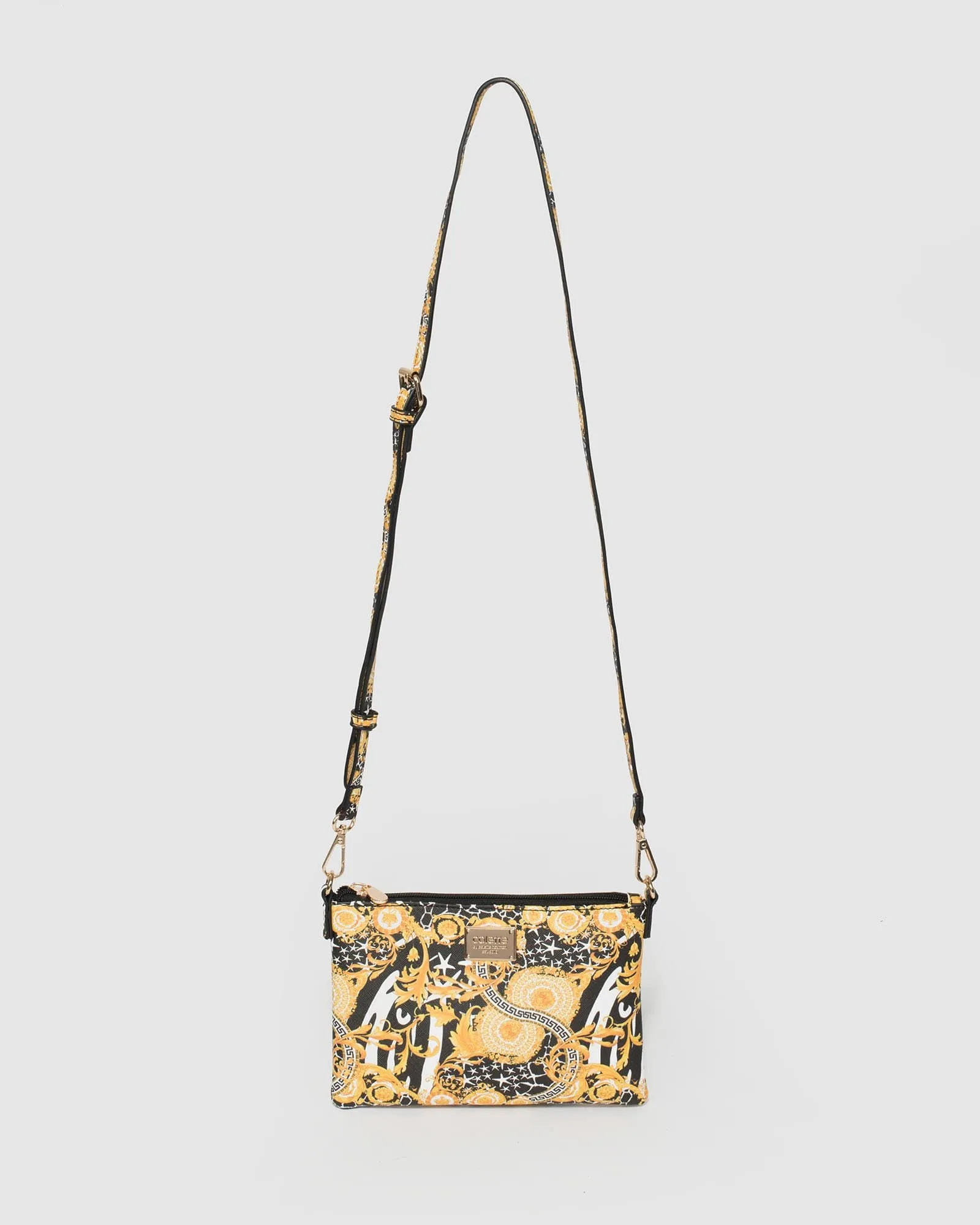 Print Peta  Strap Crossbody Bag