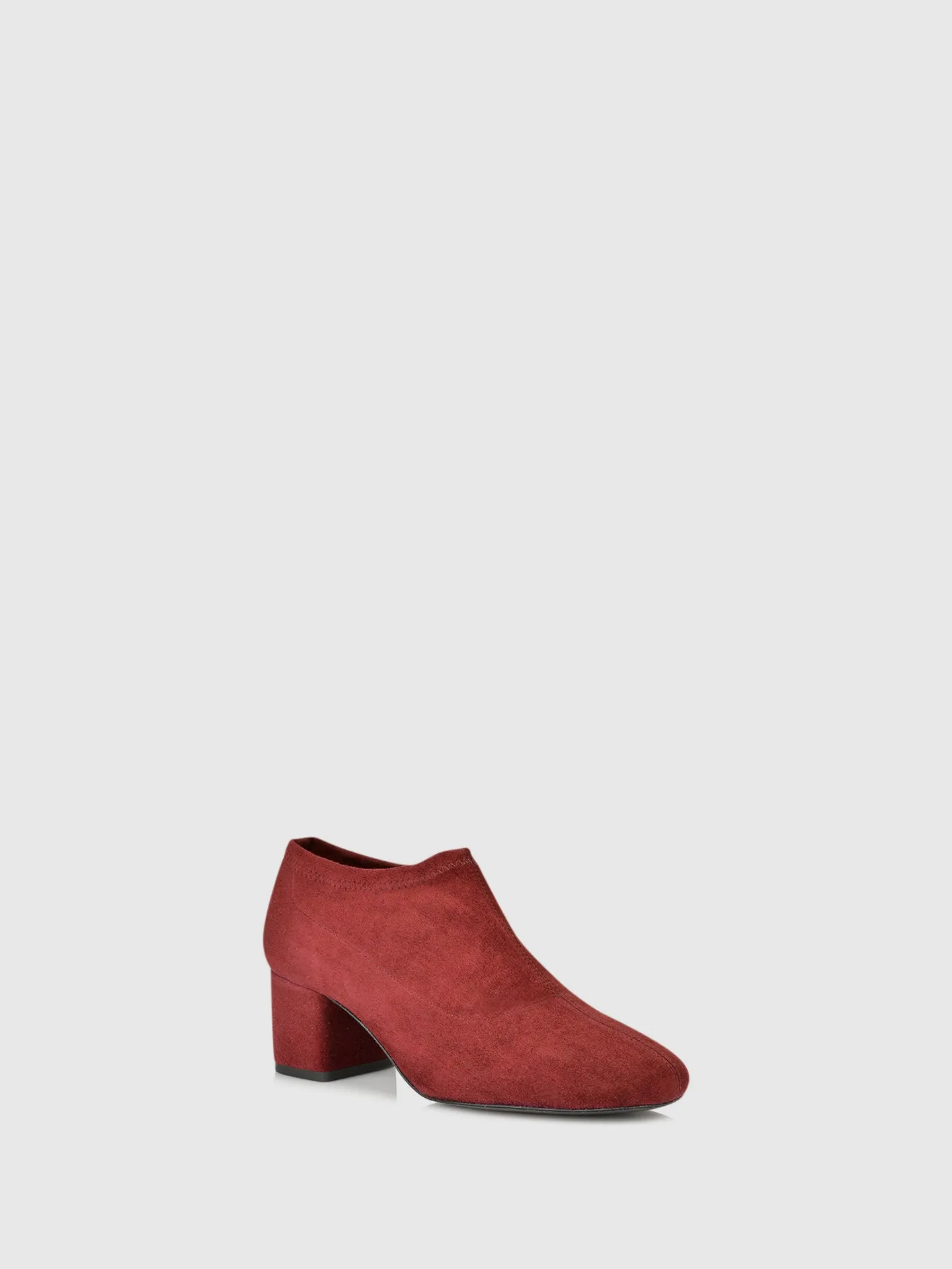 Red Pointed Toe Ankle Boots