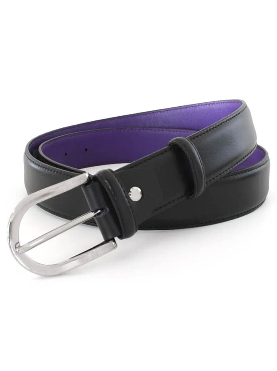 Robert Charles - Leather Belt With Contrast Lining