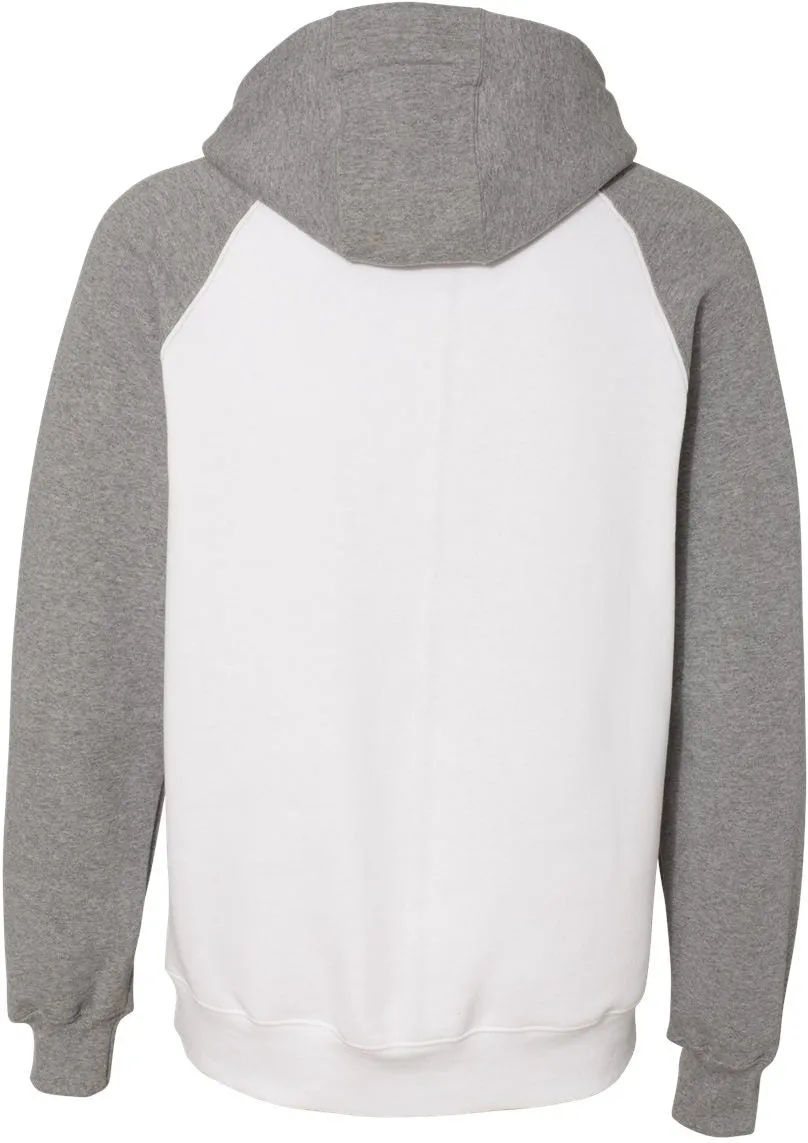 Russell Athletic Dri Power Colorblock Raglan Hooded Sweatshirt