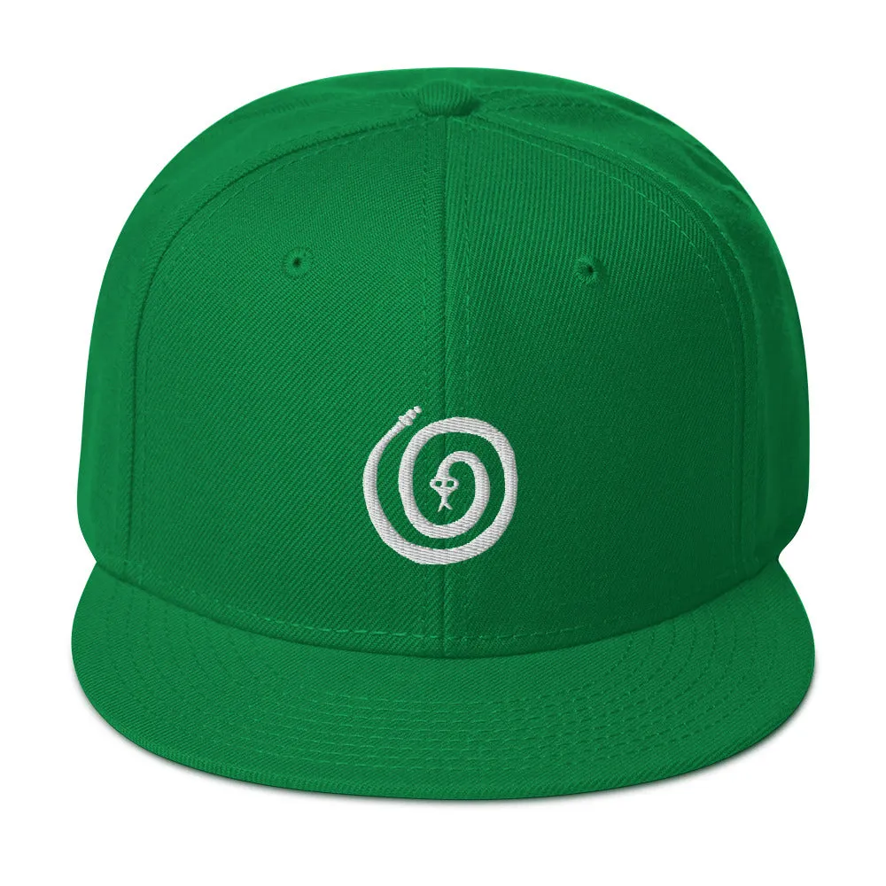 Spiral Snake Snapback Hat