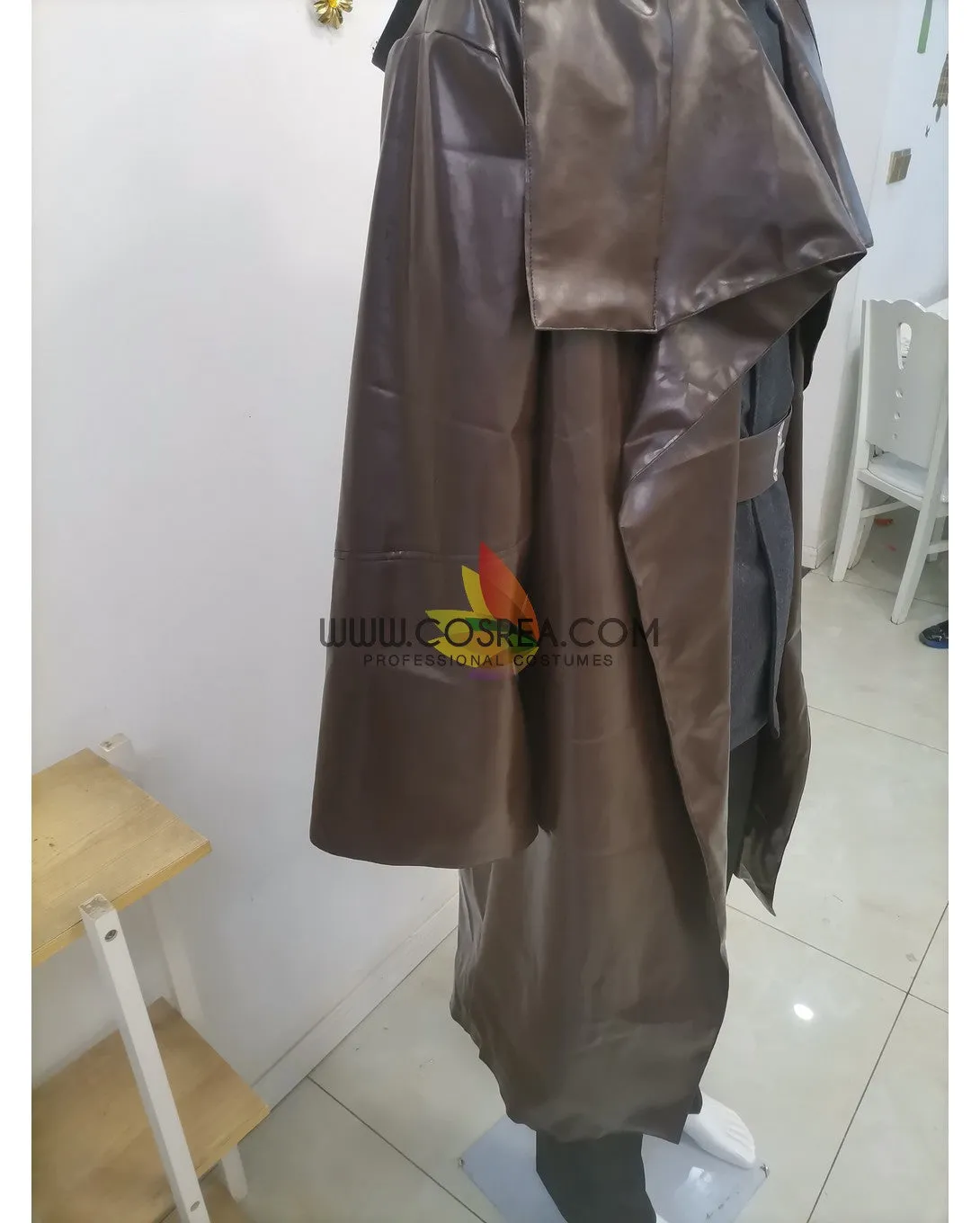 Star Wars Last Jedi Luke Skywalker Ahch To Island PU Leather Cosplay Costume
