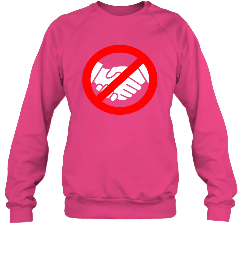 Stop Handshake Sign And Wash Your Hands Coronacation Sweatshirt