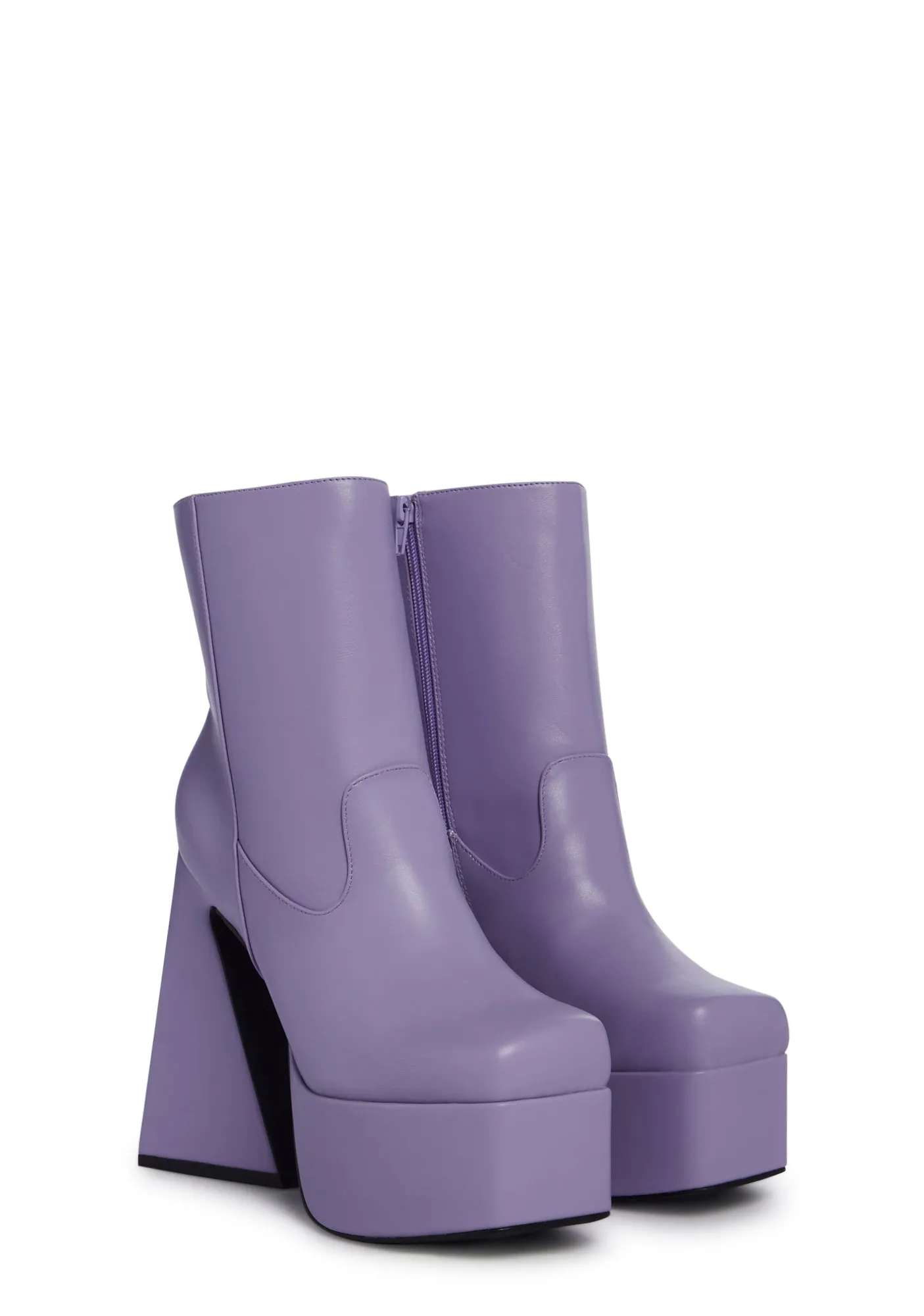 Tori Platform Boots- Purple-