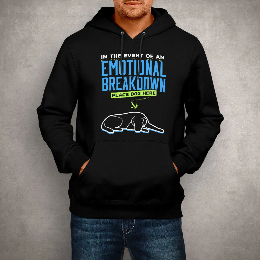 Unisex Hoodie Emotional Breakdown Dog